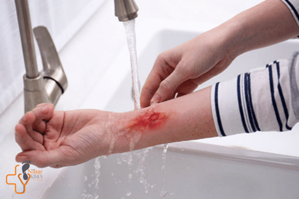 درمان سوختگی با آب جوش