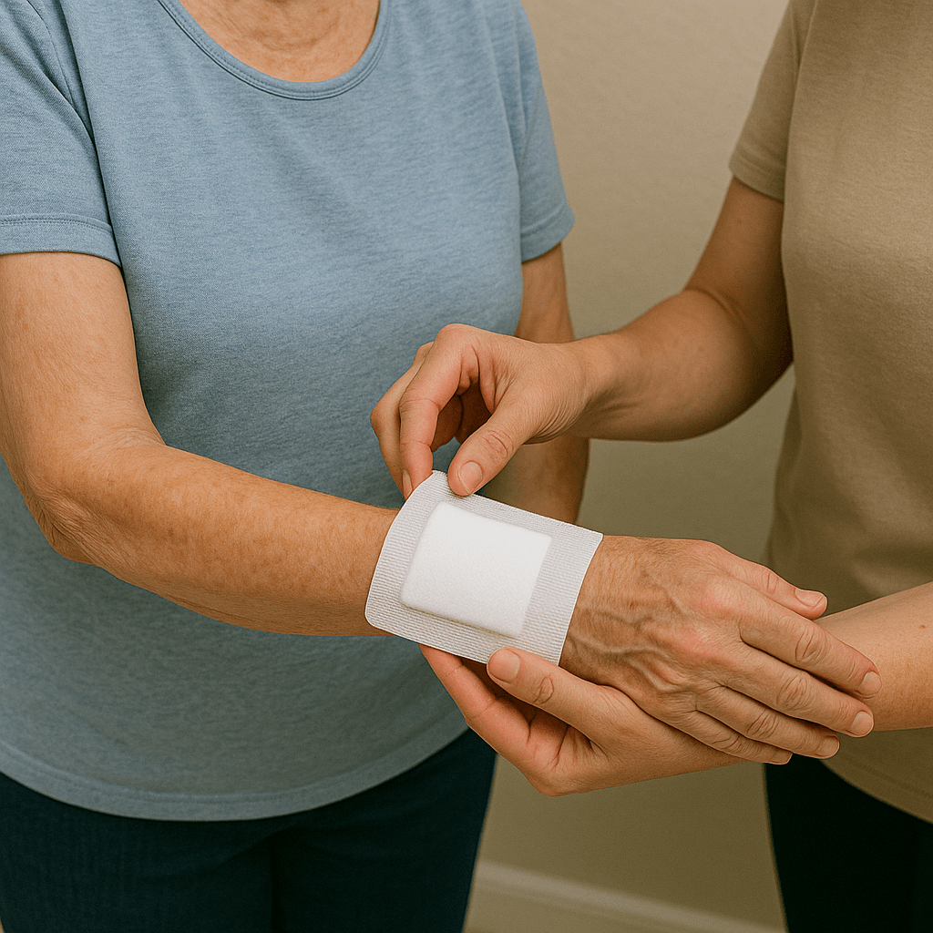 پانسمان مناسب برای درمان سوختگی در سالمندان و جلوگیری از عفونت