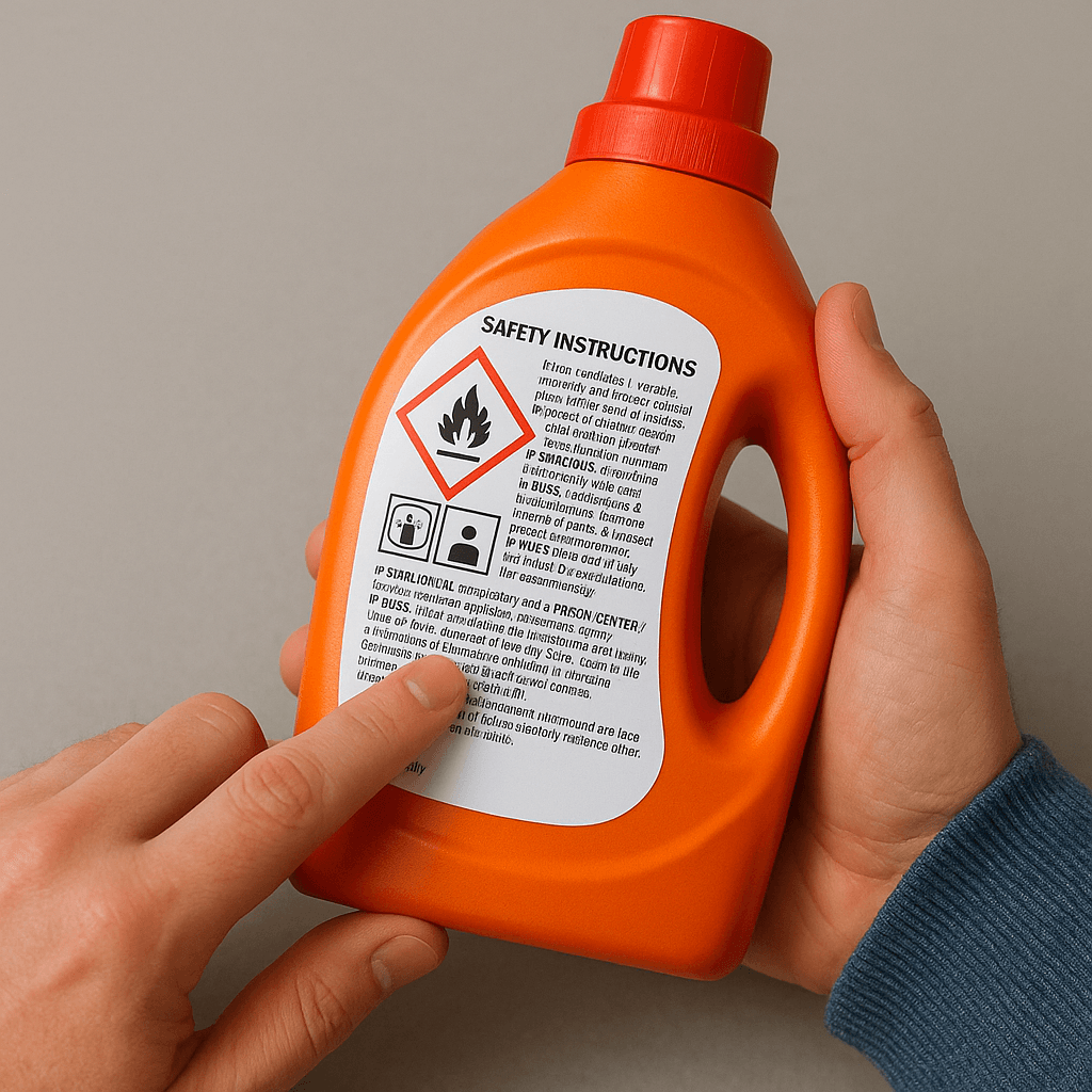 مطالعه برچسب ایمنی مواد شیمیایی